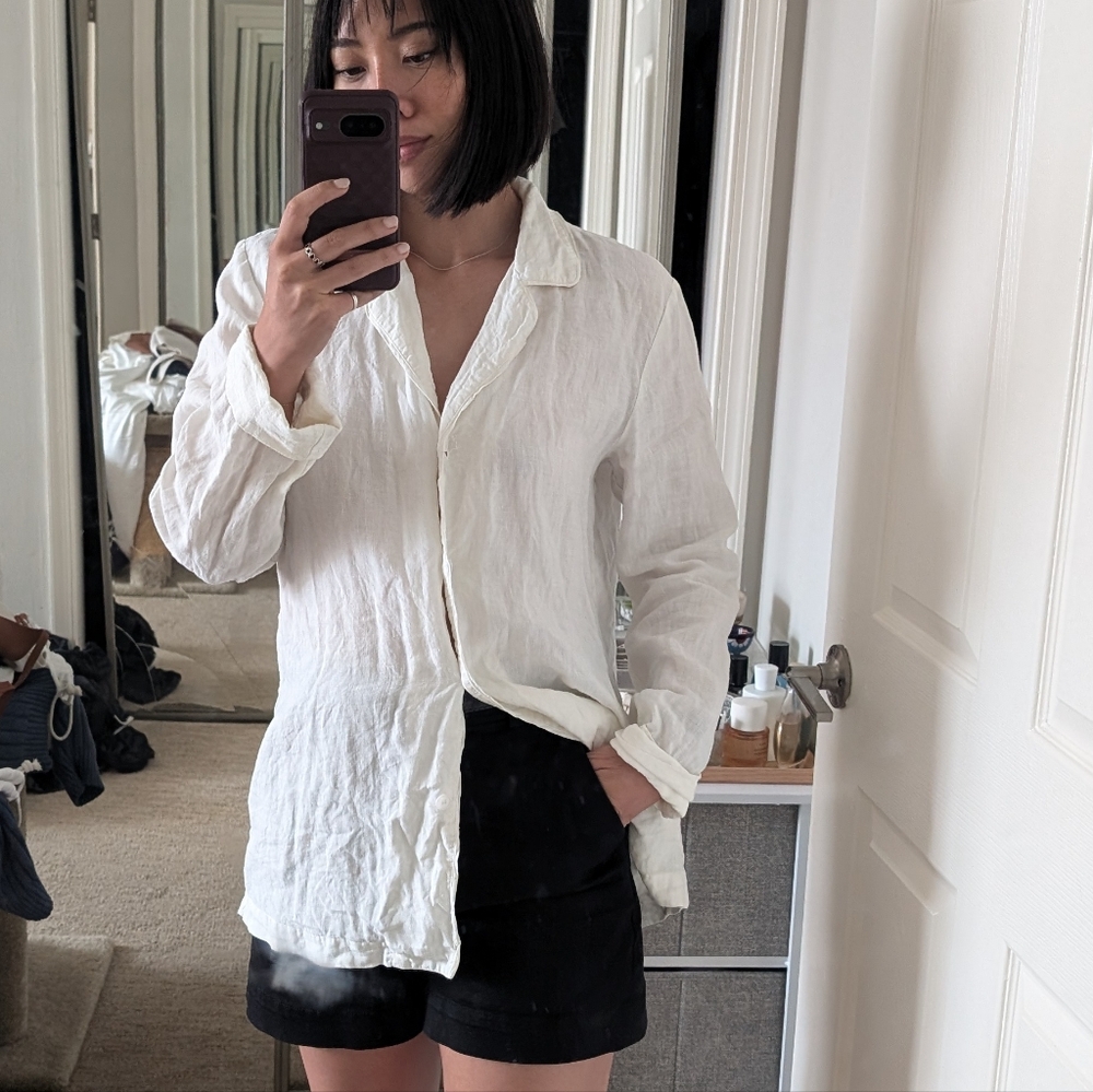 CLOSET CLOSING SALE -Jenni Kayne Women’s Linen Button Down Shirt. Size small
